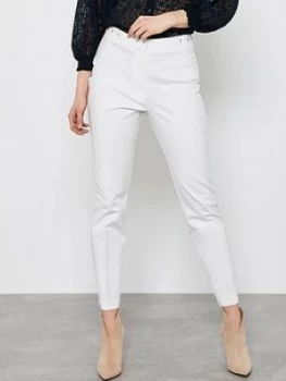Image of Mint Velvet Eyelet Capri Trousers - Off White