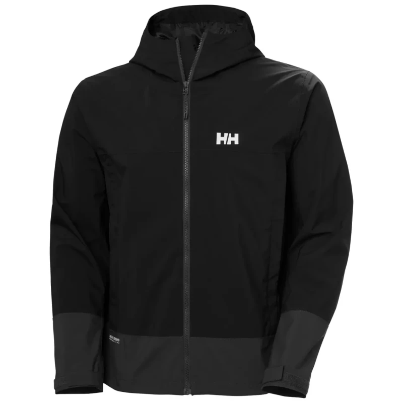 Image of Helly Hansen Hooded waterproof jacket Helly Hansen Block Noir Male S