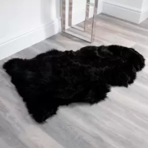 Image of Native Natural Black Sheepskin Rug xxl