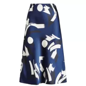 Image of Lauren by Ralph Lauren Sharae A Line Skirt - Blue