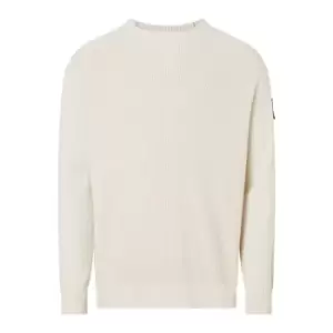 Image of Calvin Klein Jeans Monologo Badge Sweater - Beige