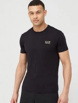 Image of Emporio Armani EA7 Core ID Logo T-Shirt Black Size S Men
