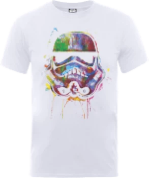 Image of Star Wars Paint Splat Stormtrooper T-Shirt - White - M