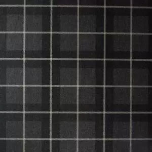 Image of Arthouse Heritage Check Wallpaper - Grey/Copper