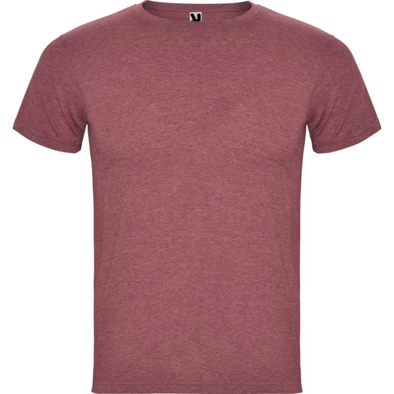 Image of ROLY ROLY Men Fox Heather Short-Sleeved T-Shirt in Maroon Size: Small Maroon S Male 5063574544238
