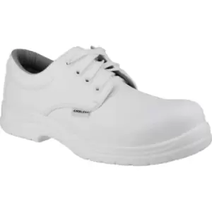 Image of Amblers Safety FS511 Metal-Free Water-Resistant Lace Up Safety Shoe White Size 5