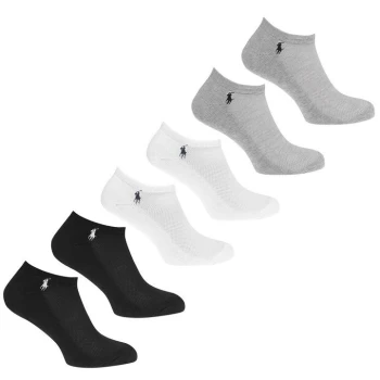 Image of Polo Ralph Lauren 6 Pack Multi Trainer Socks - Assorted