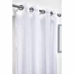 Image of Emma Barclay Aries Eyelet Voile Curtain 57X54" White (pair)