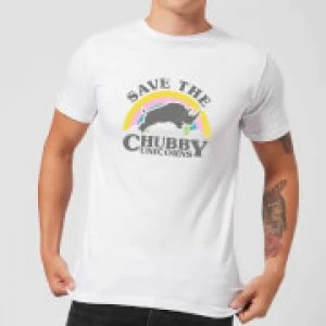 Image of Save The Chubby Unicorns T-Shirt - White - 3XL