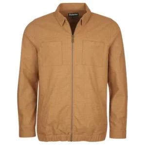 Image of Barbour Mens Clipson Overshirt Sandstone Large