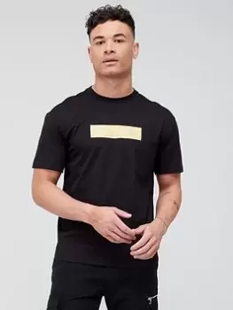 Image of Calvin Klein Elementa Photo Print T-Shirt, Black Size M Men