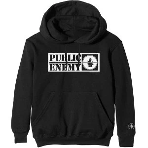 Image of Public Enemy - Crosshairs Logo Unisex Medium Hoodie - Black