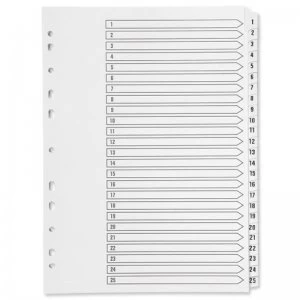 Image of Qconnect A4 1-25 Mylar Index 02501/cs25