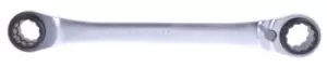 Image of Facom Metric 16 x 17 x 18 x 19mm Satin Chrome Ratchet Spanner