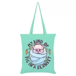 Image of Grindstore My Kind Of Pig In A Blanket Tote Bag (One Size) (Mint Green)