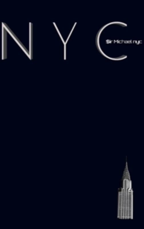Image of NYC Chrysler building midnight Black grid style page notepad $ir Michael Limited edition : NYC Chrysler building midnight Black grid style page notepa