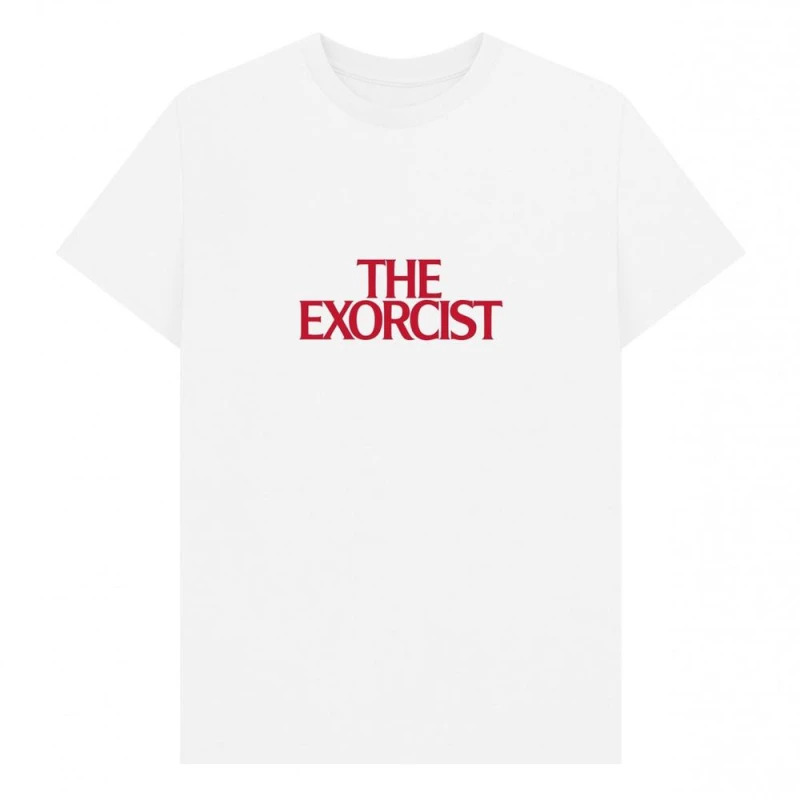 Image of The Exorcist Mens Title T-Shirt in White Size: Small White Male S