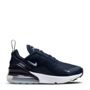 Image of Nike Air Max 270 Child Girls Trainers - Blue