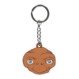 Image of UNIVERSAL E.T. Face Rubber Keychain - Brown