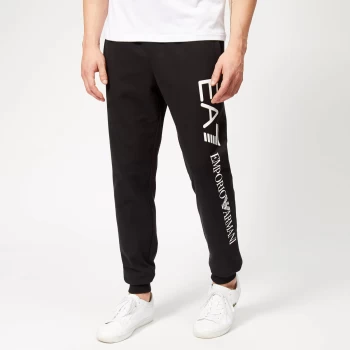 Image of Emporio Armani EA7 Mens Train Logo Series Superslim Joggers - Black - M