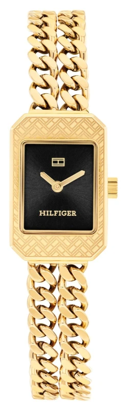 Image of Tommy Hilfiger 1782842 Sarah (16mm) Black Dial / Gold PVD Watch