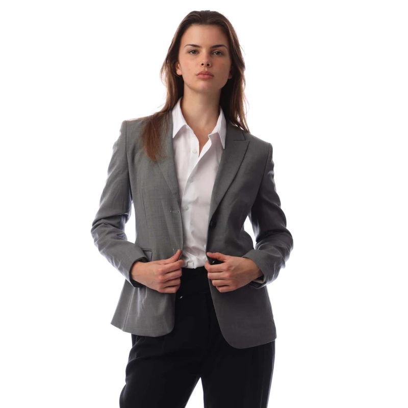 Image of Boss Womens Juleah Blazer Silver female 10 (M)