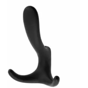 Image of GTV - Triple Hat Coat Modern Hanger Hook Door Wall Bath 130mm - Colour Black - Pack of 5