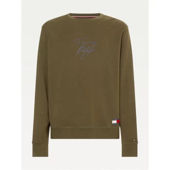 Image of Tommy Bodywear 85 Crew Neck Sweatshirt - Army Green