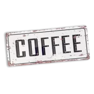 Image of Geko Vintage Metal Sign - Retro Coffee Wall Sign