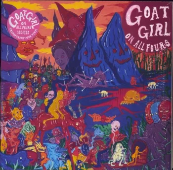 Image of Goat Girl On All Fours - Pink vinyl 2021 UK 2-LP vinyl set RT0154LPE