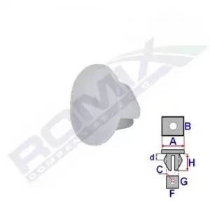 Image of ROMIX Clip TOYOTA,SUBARU,LEXUS C70169 9018906006,909300052,9018906006