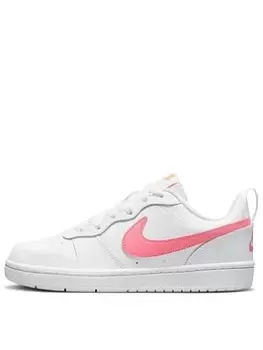 Image of Nike Older Kids Court Borough Low 2, White, Size 5 Older