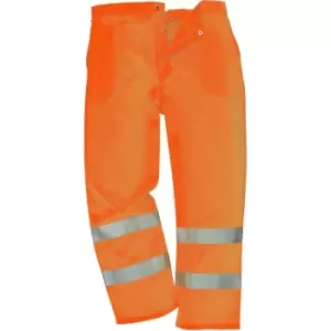 Image of Yoko Unisex Work Hi-Vis Trousers (32/R UK) (Orange) - Orange