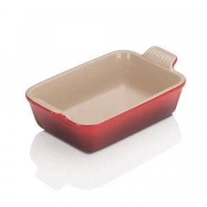Image of Le Creuset Deep Rectangular Dish 19cm Cerise