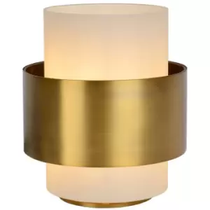 Image of Lucide FIRMIN - Table Lamp - Ø20cm - 1xE27 - Matt Gold, Brass