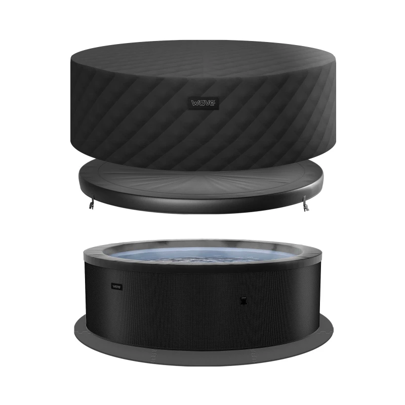 Image of Wave Spas Wave Spas Wave Tahoe Energy-Efficient Hot Tub Bundle 6 Person in Black 6 Person Unisex 5061039897325