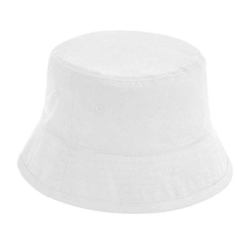 Image of Beechfield Mens Cotton Bucket Hat in White White Male One Size