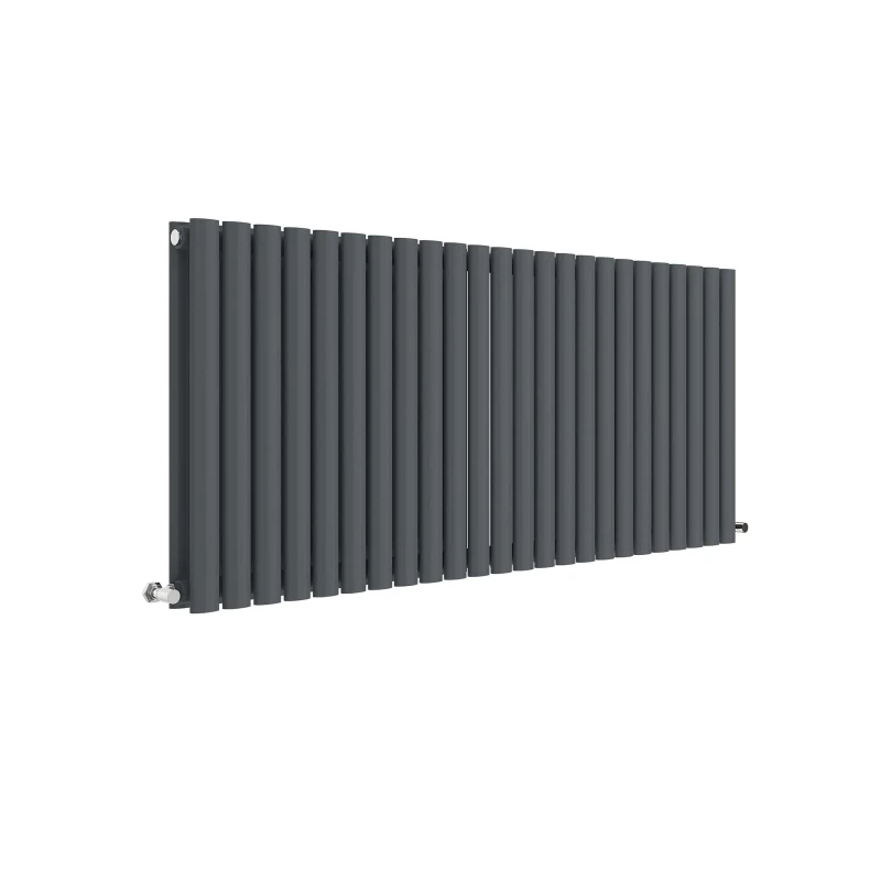 Image of Balterley Horizontal Double Panel Radiator 5300 BTU Anthracite 600mm x 1398mm Grey