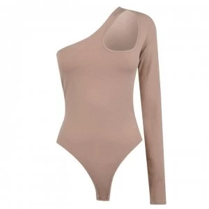 Image of NA-KD Cut Out Bodysuit - Beige