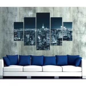 Image of ST022 Multicolor Decorative MDF Painting (5 Pieces)