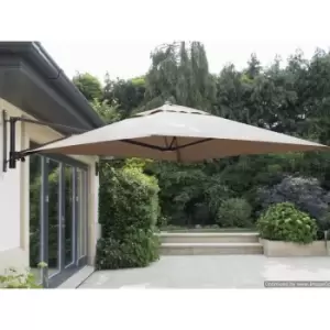 Image of Garden Must Haves Wall Mounted Cantilever Parasol and Cover (base not included) - Taupe