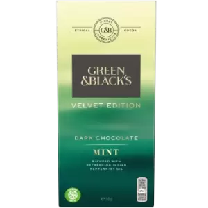 Image of GB Velvet Mint Dark Chocolate 90g Bar