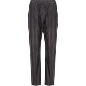 Image of Hugo Boss Tajogy Leather Trousers Black Size 12 Women