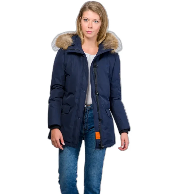 Image of Bombers Original Womens coat Bombers Snow Bleu Female L