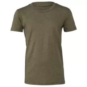 Image of Bella + Canvas Youths Tri-Blend T-Shirt (S) (Olive Triblend)
