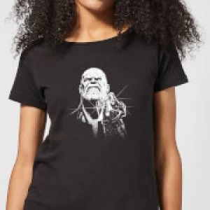 Image of Marvel Avengers Infinity War Fierce Thanos Womens T-Shirt - Black