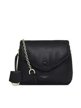 Image of Radley Mallow Street Leather Small Flapover Crossbody - Black