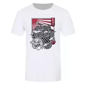 Image of Unorthodox Collective Mens Ryu T-Shirt (M) (White/Red/Black)
