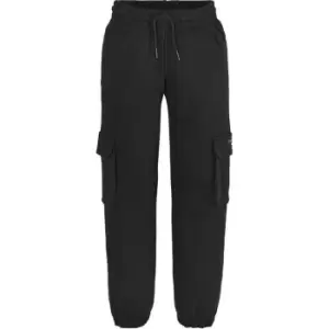 Image of Calvin Klein Jeans Cargo Utility Sweatpants - Black