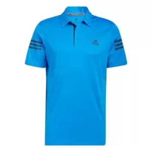 Image of adidas 3 Stripe Polo Shirt Mens - Blue
